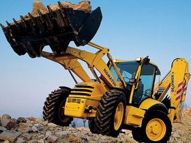 Вид 0: Komatsu WB97S-5 экскаватор-погрузчик